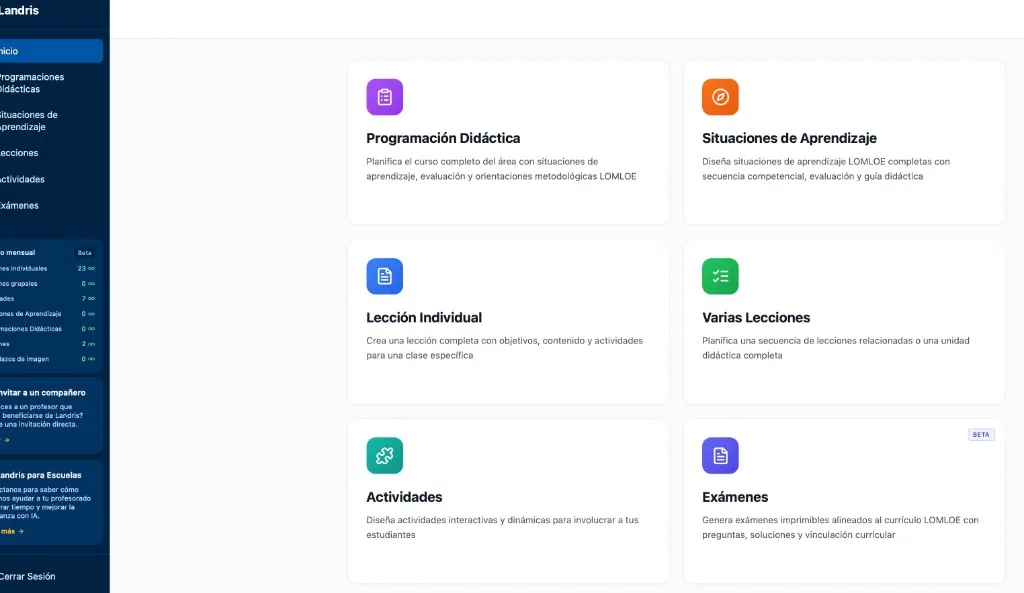 Tarjeta de Actividades en el dashboard
